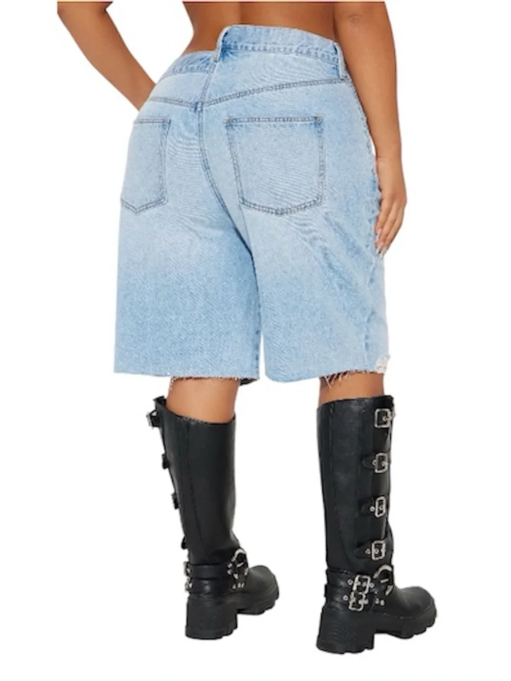 [Fashion Nova] Crossover Baggy Denim Jorts